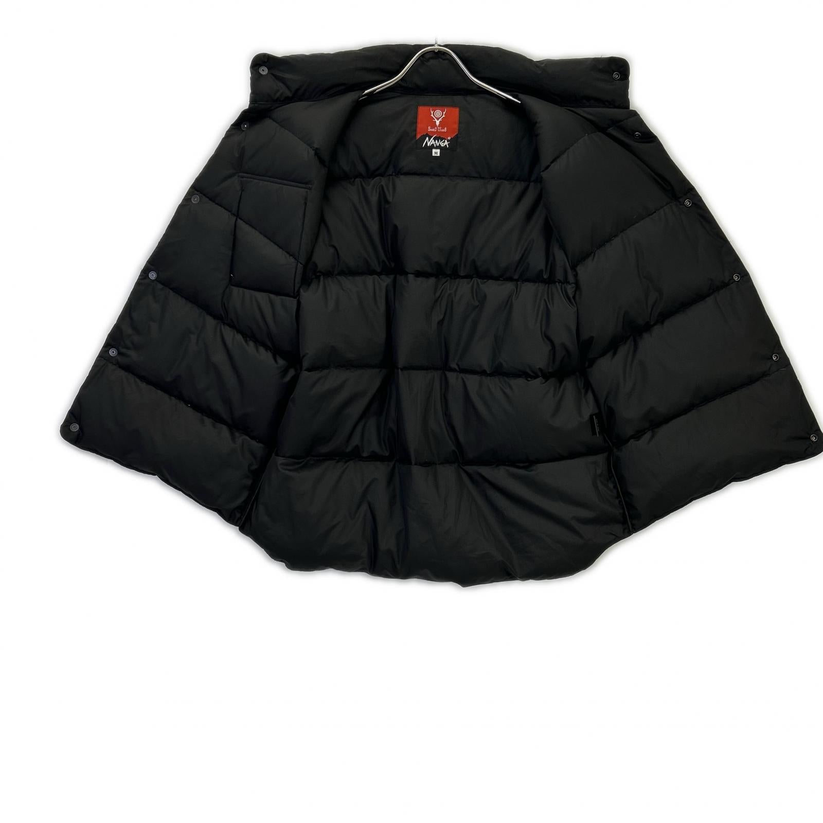 South2 West8 サウスツーウエストエイト 【×NANGA】RW692 25AW ブラック River Trek Down Vest リバートレックダウンベスト ベスト