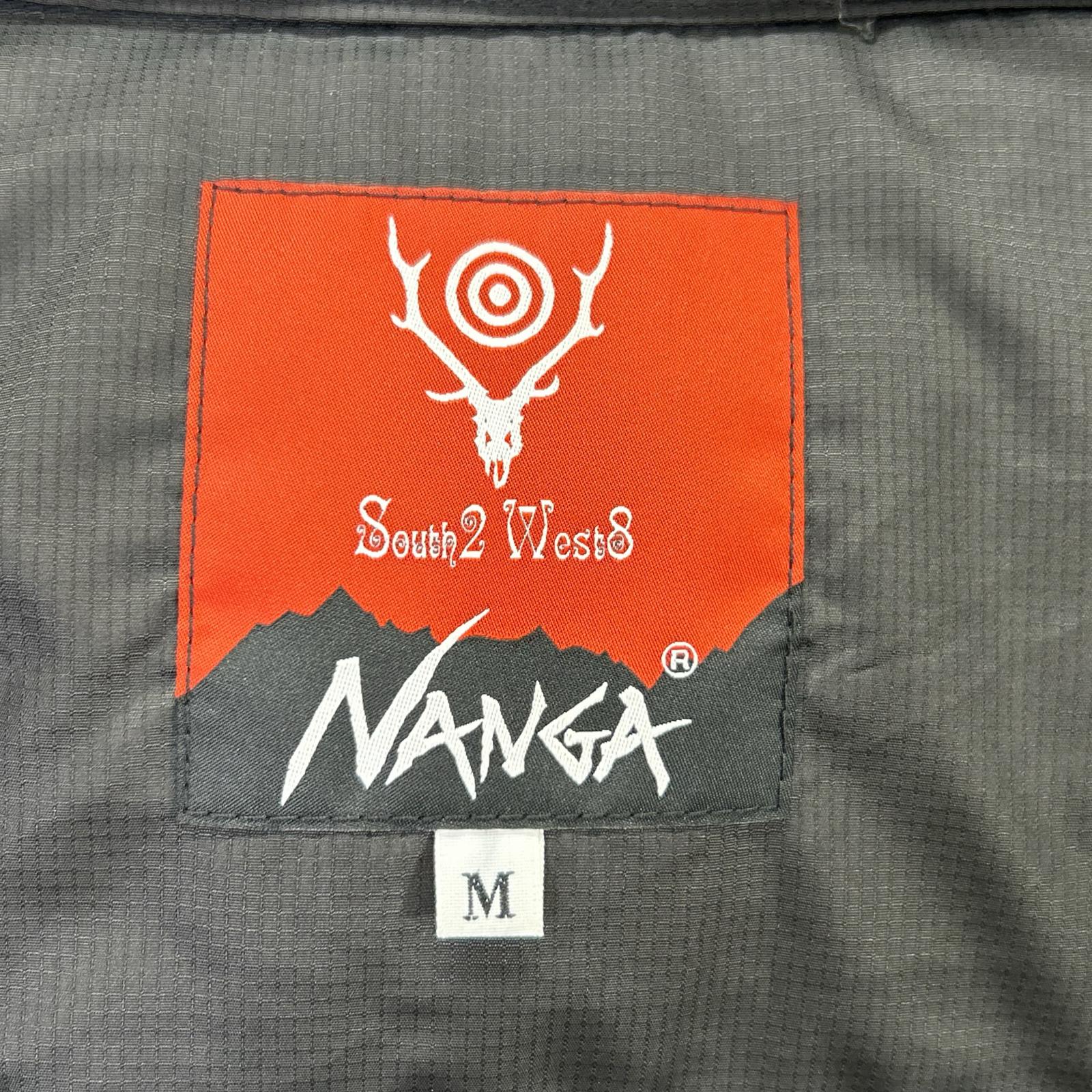 South2 West8 サウスツーウエストエイト 【×NANGA】RW692 25AW ブラック River Trek Down Vest リバートレックダウンベスト ベスト