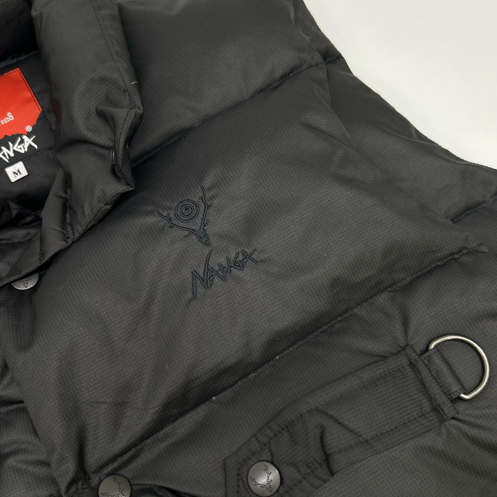 South2 West8 サウスツーウエストエイト 【×NANGA】RW692 25AW ブラック River Trek Down Vest リバートレックダウンベスト ベスト