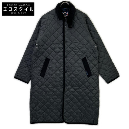LAVENHAM LV12008 Lamp Black Chantry Men's Quilted Long Coat M/38