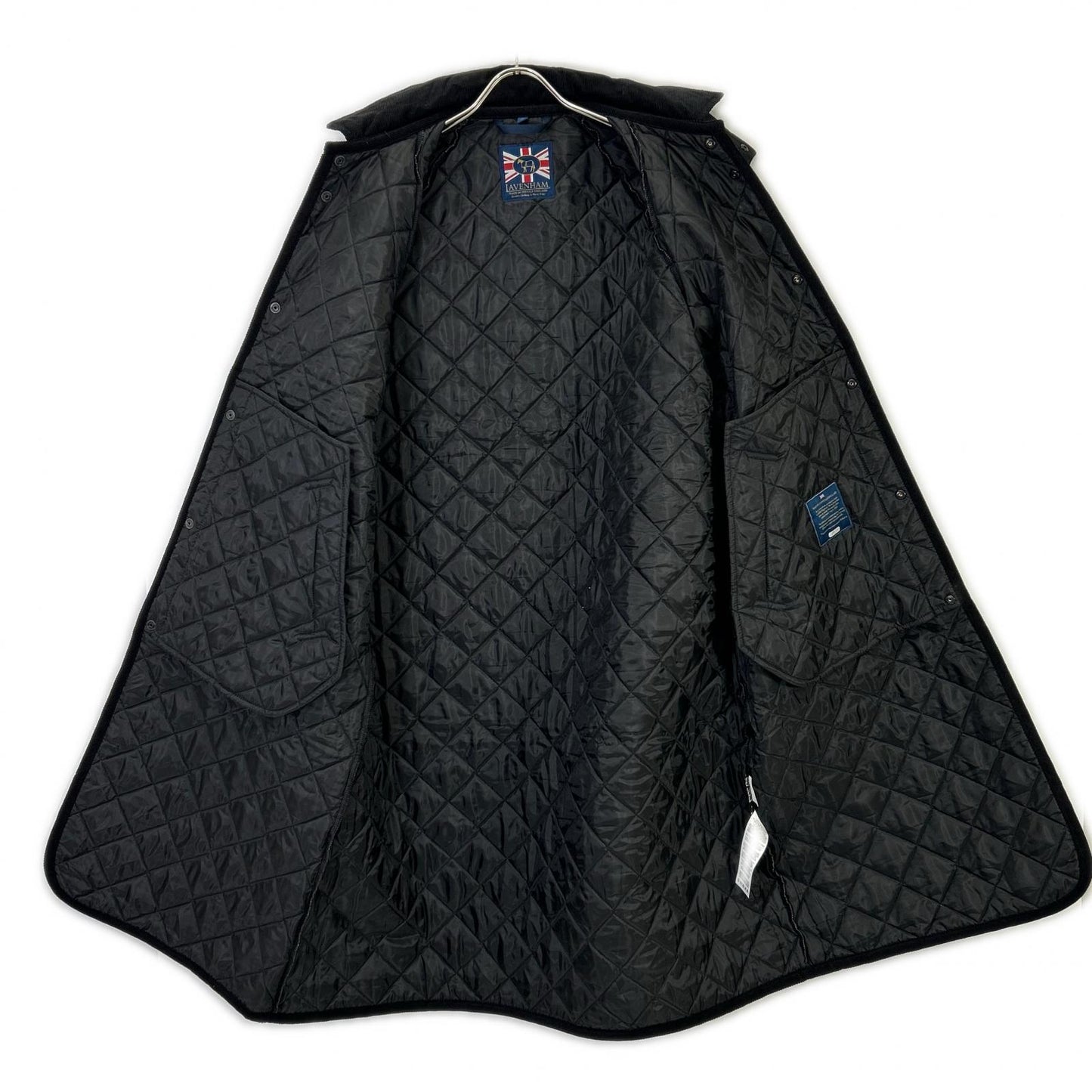 LAVENHAM LV12008 Lamp Black Chantry Men's Quilted Long Coat M/38