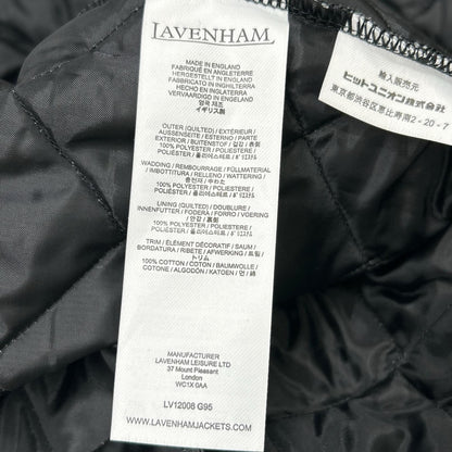 LAVENHAM LV12008 Lamp Black Chantry Men's Quilted Long Coat M/38