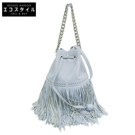 J&MDavidson J&M Davidson Excellent Condition Leather New Carnival 2-Way Fringe Handbag Light Blue ICE-BLUE 310S Handbag