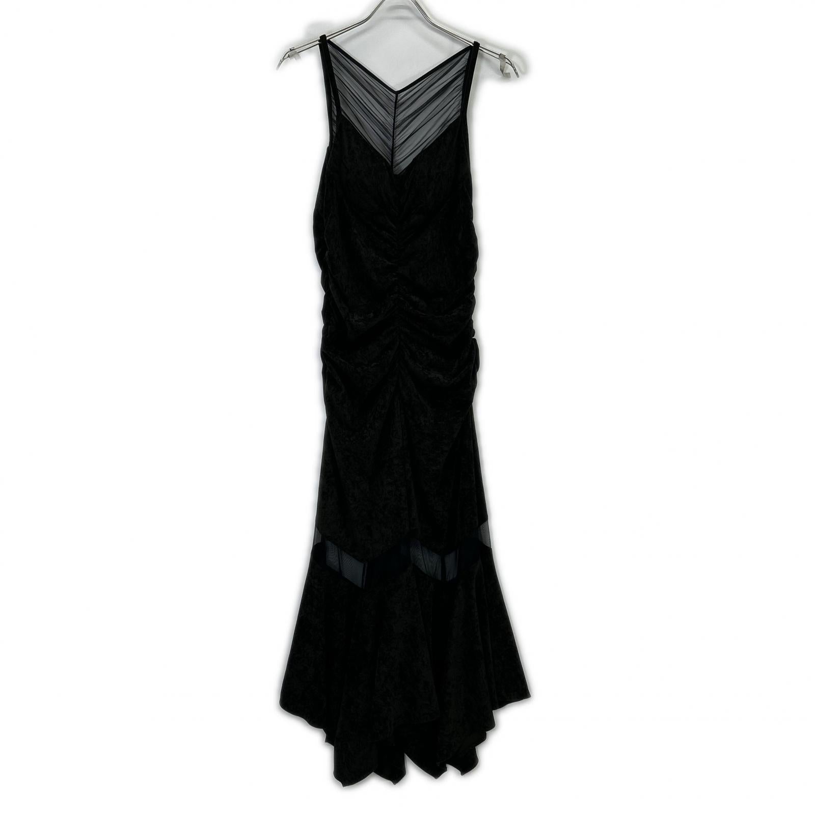 FETICO フェティコ 【STUDIOUS別注】FTC252-0822 ブラウン VELOUR SHEER CUT HEM DRESS/ベロアシアーカットヘムドレス/ワンピース ワンピース
