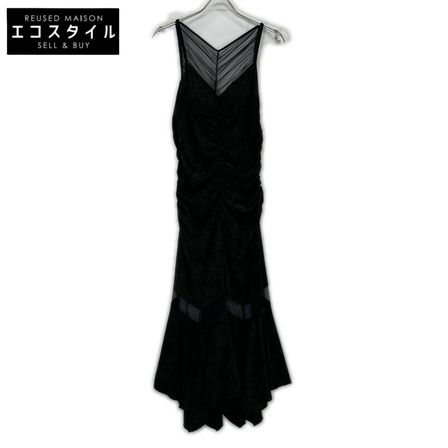 FETICO フェティコ 【STUDIOUS別注】FTC252-0822 ブラウン VELOUR SHEER CUT HEM DRESS/ベロアシアーカットヘムドレス/ワンピース ワンピース