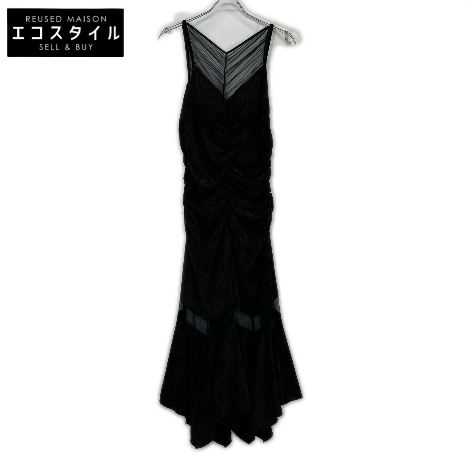 FETICO フェティコ 【STUDIOUS別注】FTC252-0822 ブラウン VELOUR SHEER CUT HEM DRESS/ベロアシアーカットヘムドレス/ワンピース ワンピース