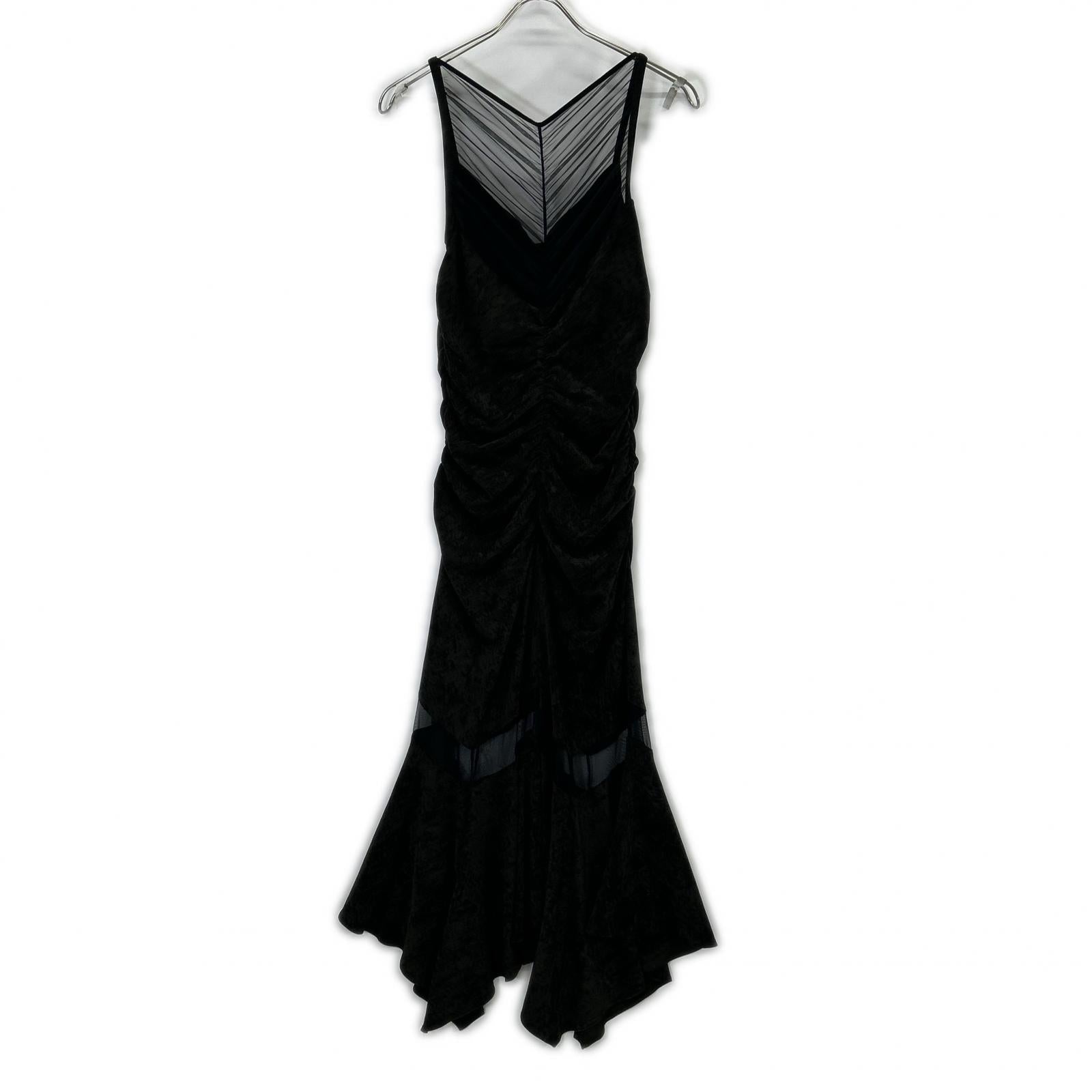 FETICO フェティコ 【STUDIOUS別注】FTC252-0822 ブラウン VELOUR SHEER CUT HEM DRESS/ベロアシアーカットヘムドレス/ワンピース ワンピース