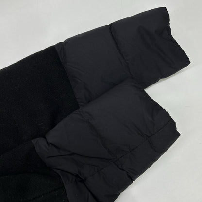 HERNO ヘルノ PI001760D 23年 ブラック ウール切替フード付きダウンコート コート