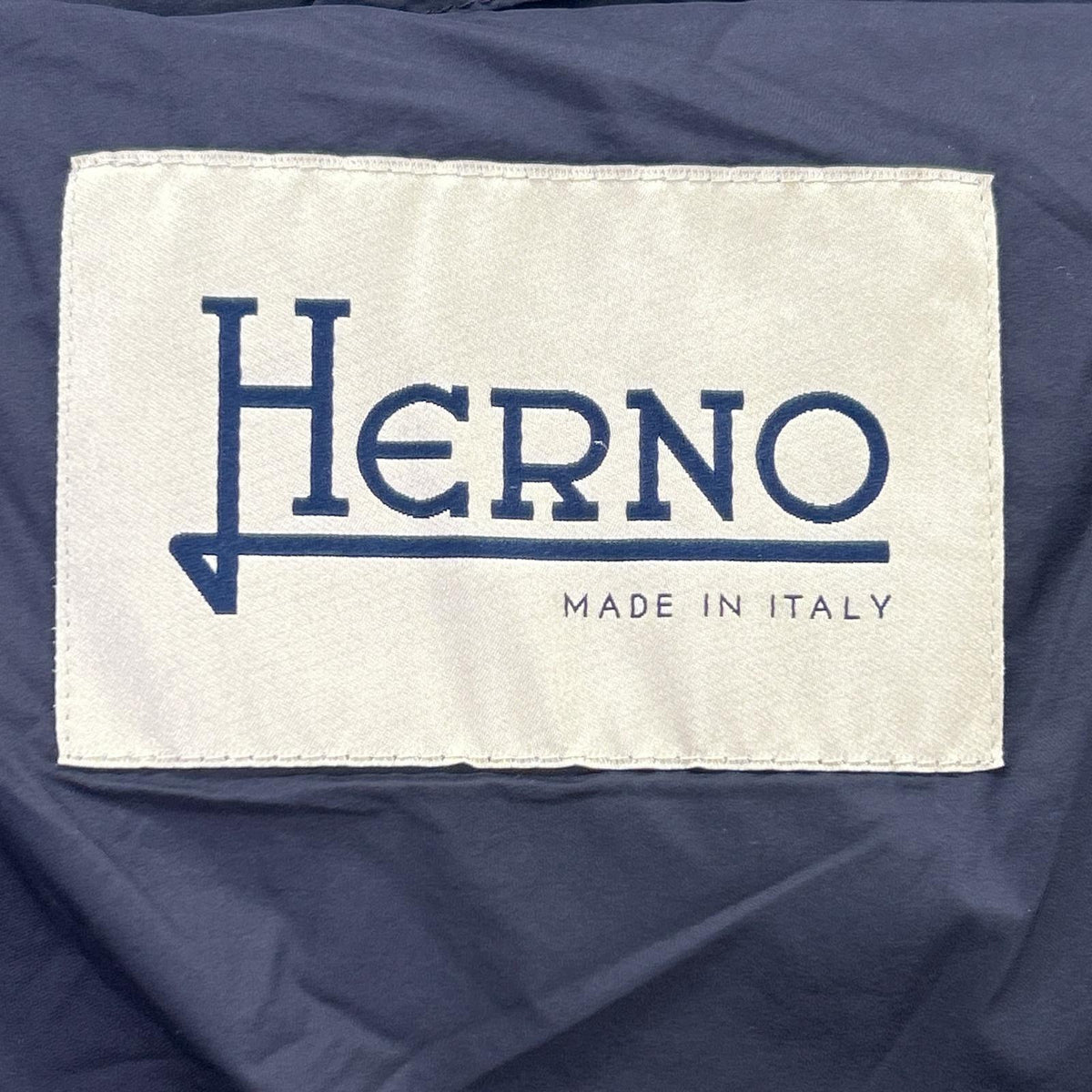 HERNO ヘルノ PI001760D 23年 ブラック ウール切替フード付きダウンコート コート