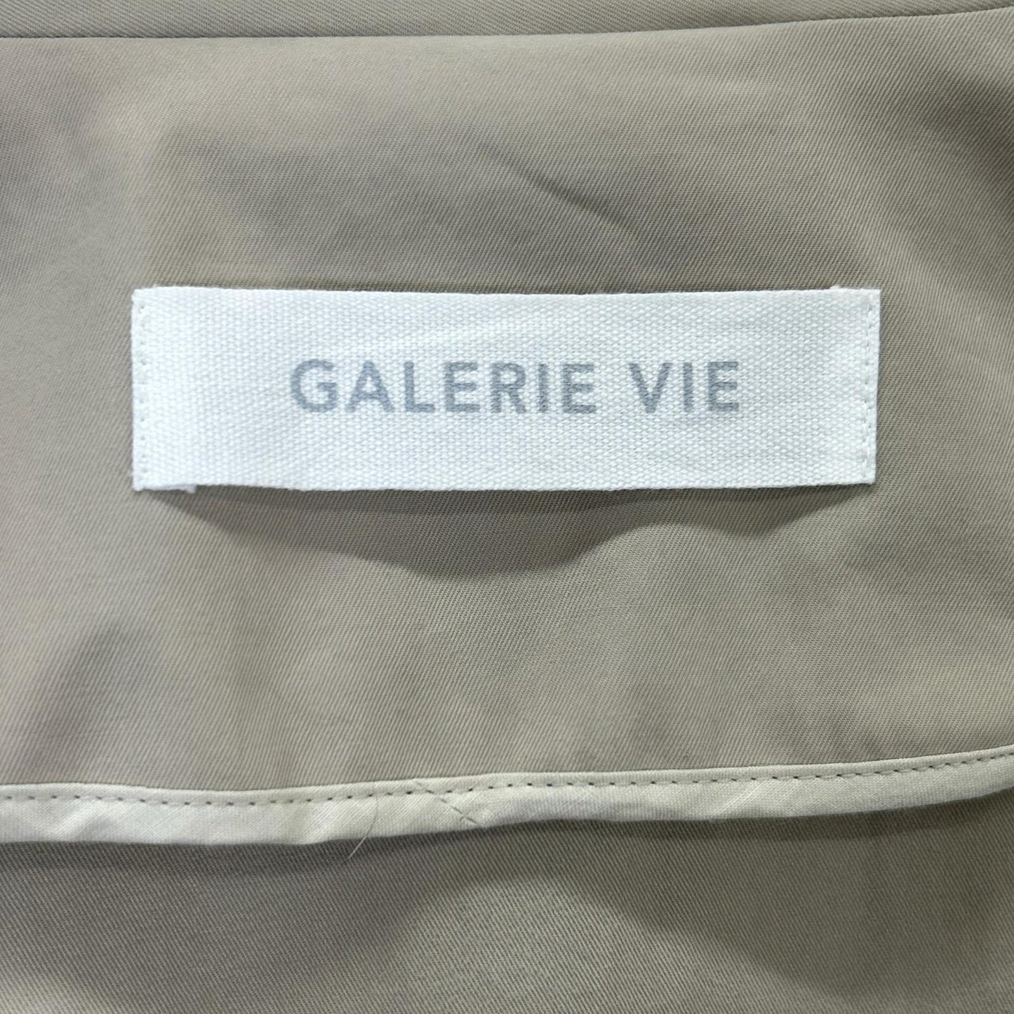 GALERIE VIE 24SS Beige Powder Cotton Twill Short Trench Coat