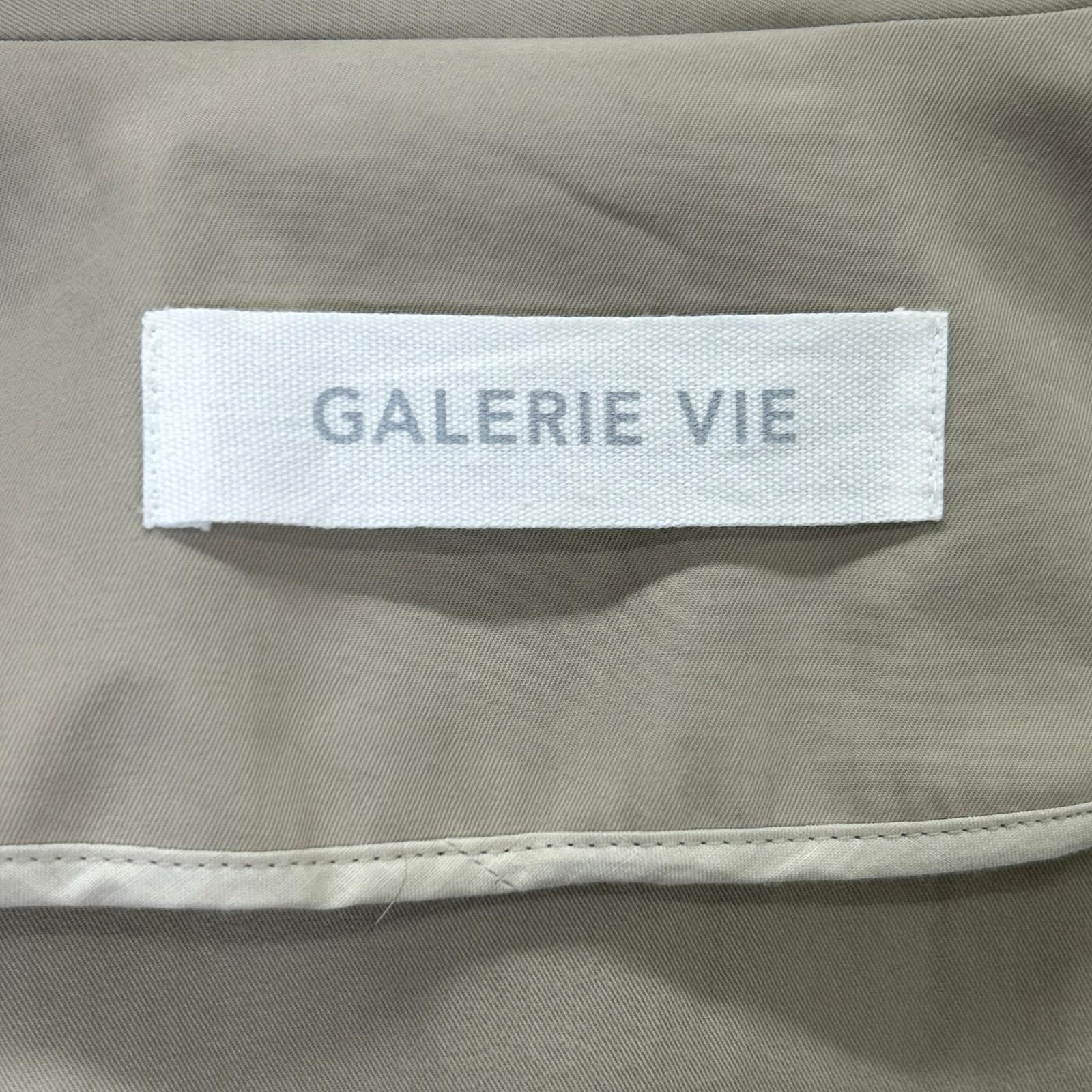 GALERIE VIE 24SS Beige Powder Cotton Twill Short Trench Coat