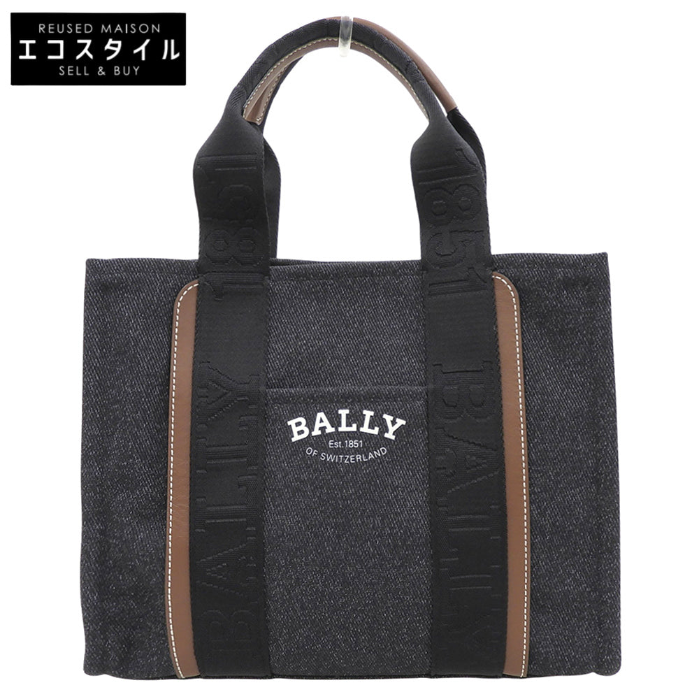 BALLY Bally Drivaria Canvas Tote Bag Men's Gray 6302435 Tote Bag