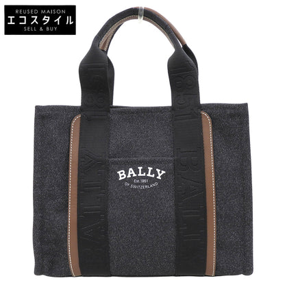 BALLY Bally Drivaria Canvas Tote Bag Men's Gray 6302435 Tote Bag