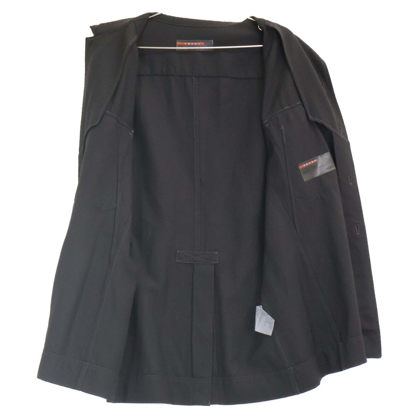 PRADA SPORT プラダスポーツ 国内正規 ブラック ヴァージンウール100 ワークシャツジャケット ジャケット