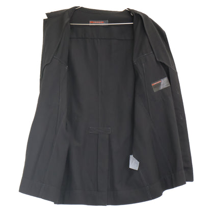 PRADA SPORT プラダスポーツ 国内正規 ブラック ヴァージンウール100 ワークシャツジャケット ジャケット