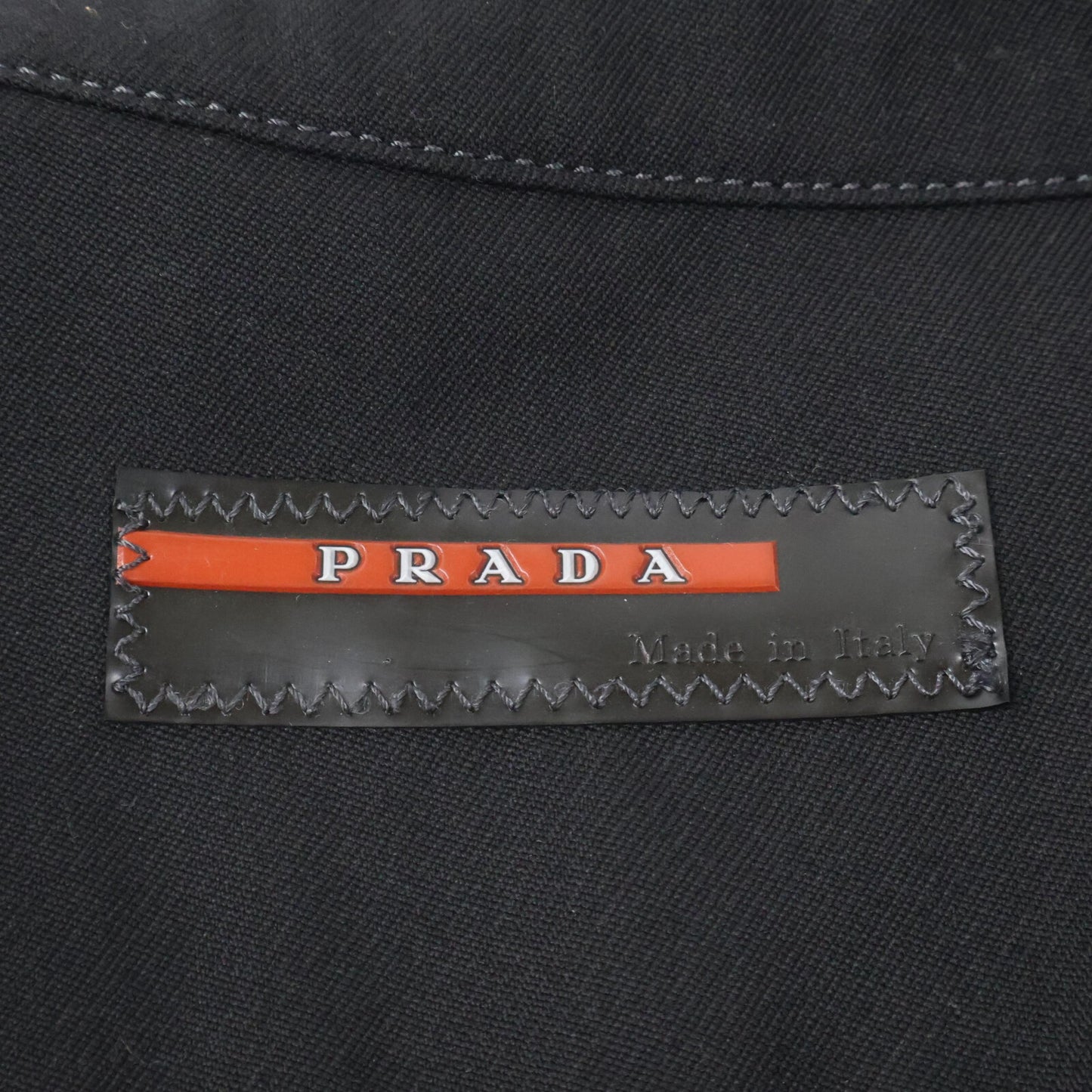 PRADA SPORT プラダスポーツ 国内正規 ブラック ヴァージンウール100 ワークシャツジャケット ジャケット