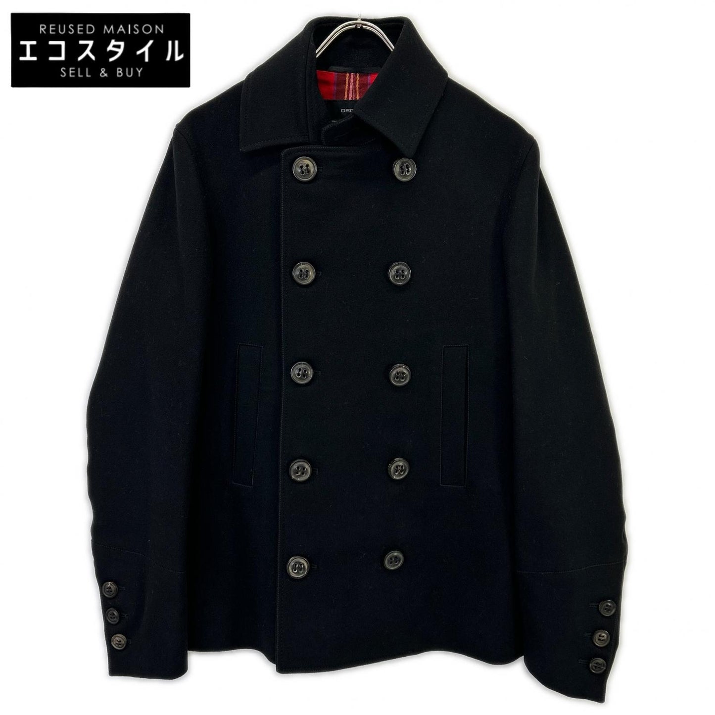 DSQUARED2 ディースクエアード 08AW 71AM176 Black Wool 10B Peacoat Kokonoe Coat
