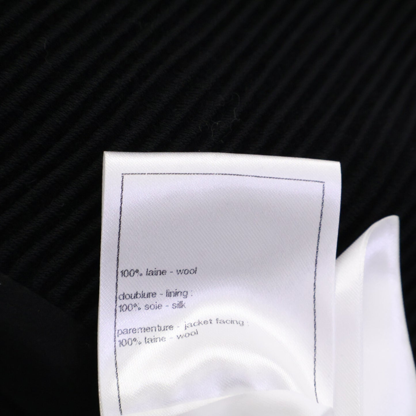 CHANEL Beautiful Domestic Authentic 24-25AW P78175V69999 Wool x Silk Lining Lion Button Double Breasted Rib Jersey Long Jacket Jacket 34 Women's