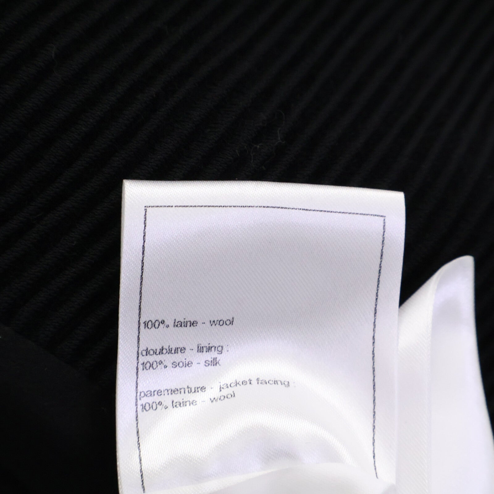 CHANEL Beautiful Domestic Authentic 24-25AW P78175V69999 Wool x Silk Lining Lion Button Double Breasted Rib Jersey Long Jacket Jacket 34 Women's