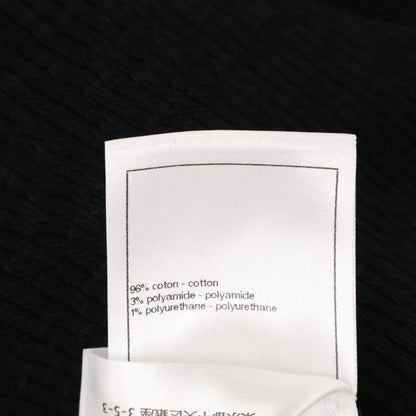 CHANEL シャネル 新品同様 国内正規 25SS P78616K11464 ココビーチ ココボタン ショートスリーブコットンニット トップス