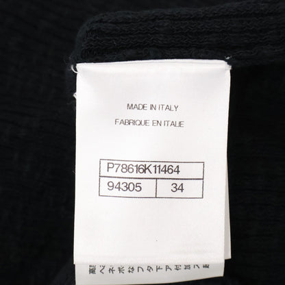 CHANEL シャネル 新品同様 国内正規 25SS P78616K11464 ココビーチ ココボタン ショートスリーブコットンニット トップス