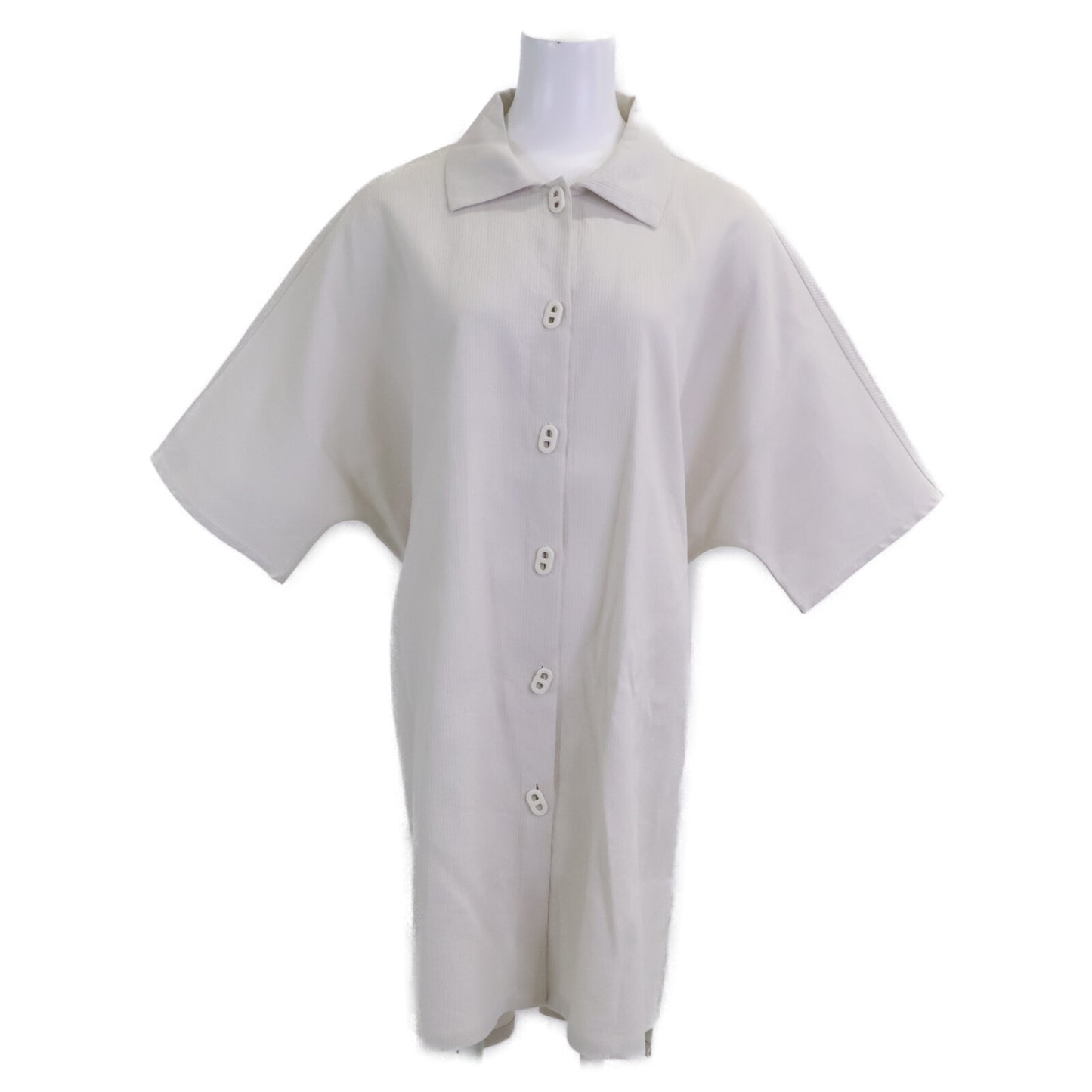 HERMES Hermes New Condition Domestic Regular 24SS 4E3528DO Cotton x Nylon Chaine d'Ancre Button Belted Shirt Dress