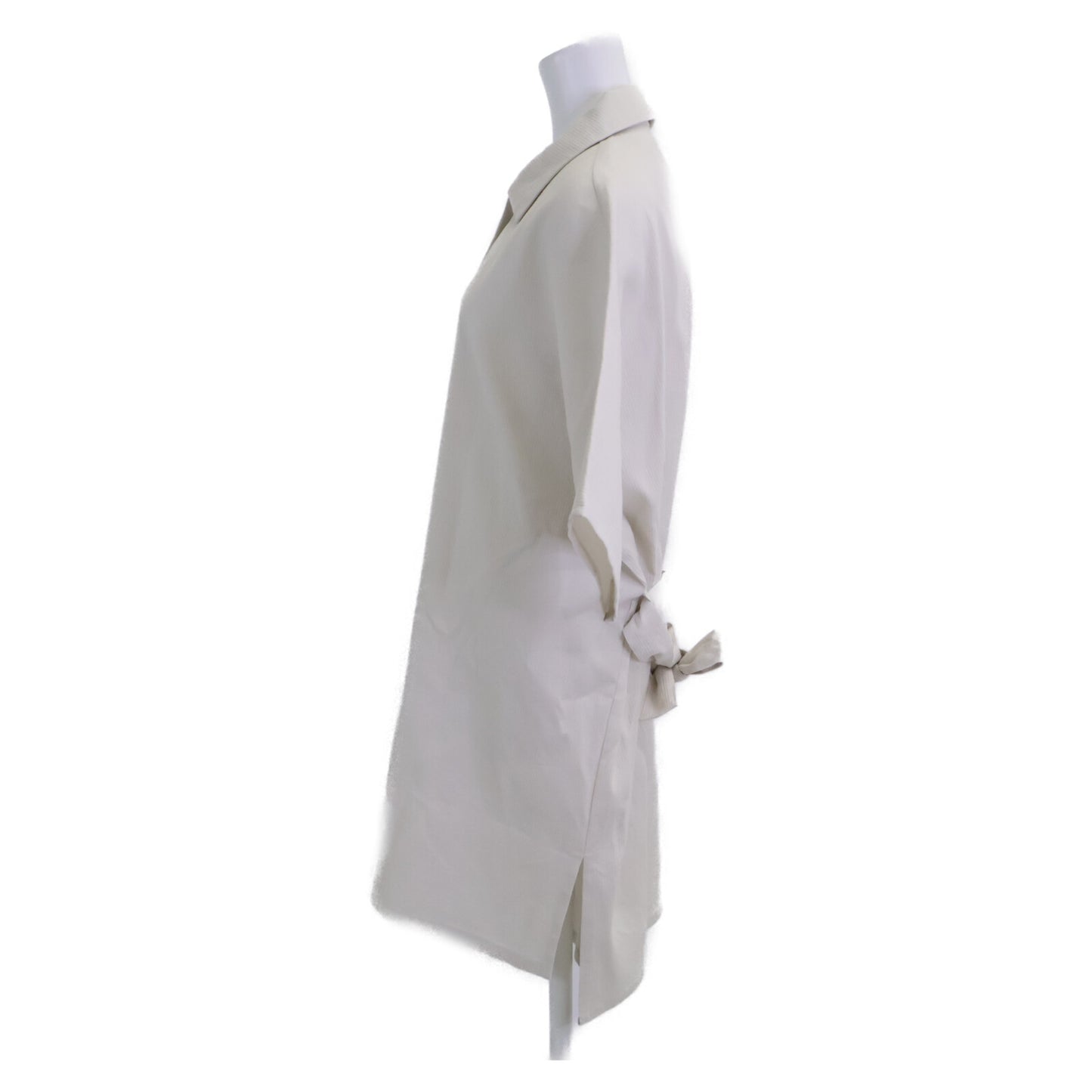 HERMES Hermes New Condition Domestic Regular 24SS 4E3528DO Cotton x Nylon Chaine d'Ancre Button Belted Shirt Dress