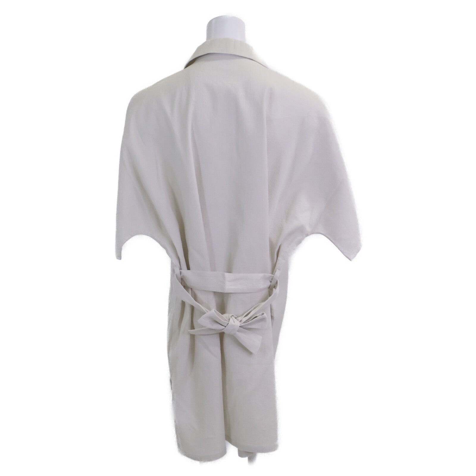 HERMES Hermes New Condition Domestic Regular 24SS 4E3528DO Cotton x Nylon Chaine d'Ancre Button Belted Shirt Dress