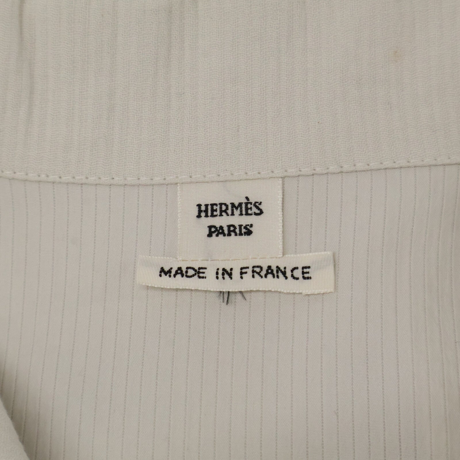 HERMES Hermes New Condition Domestic Regular 24SS 4E3528DO Cotton x Nylon Chaine d'Ancre Button Belted Shirt Dress