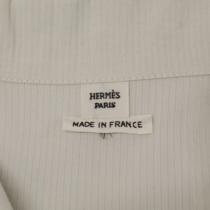 HERMES Hermes New Condition Domestic Regular 24SS 4E3528DO Cotton x Nylon Chaine d'Ancre Button Belted Shirt Dress