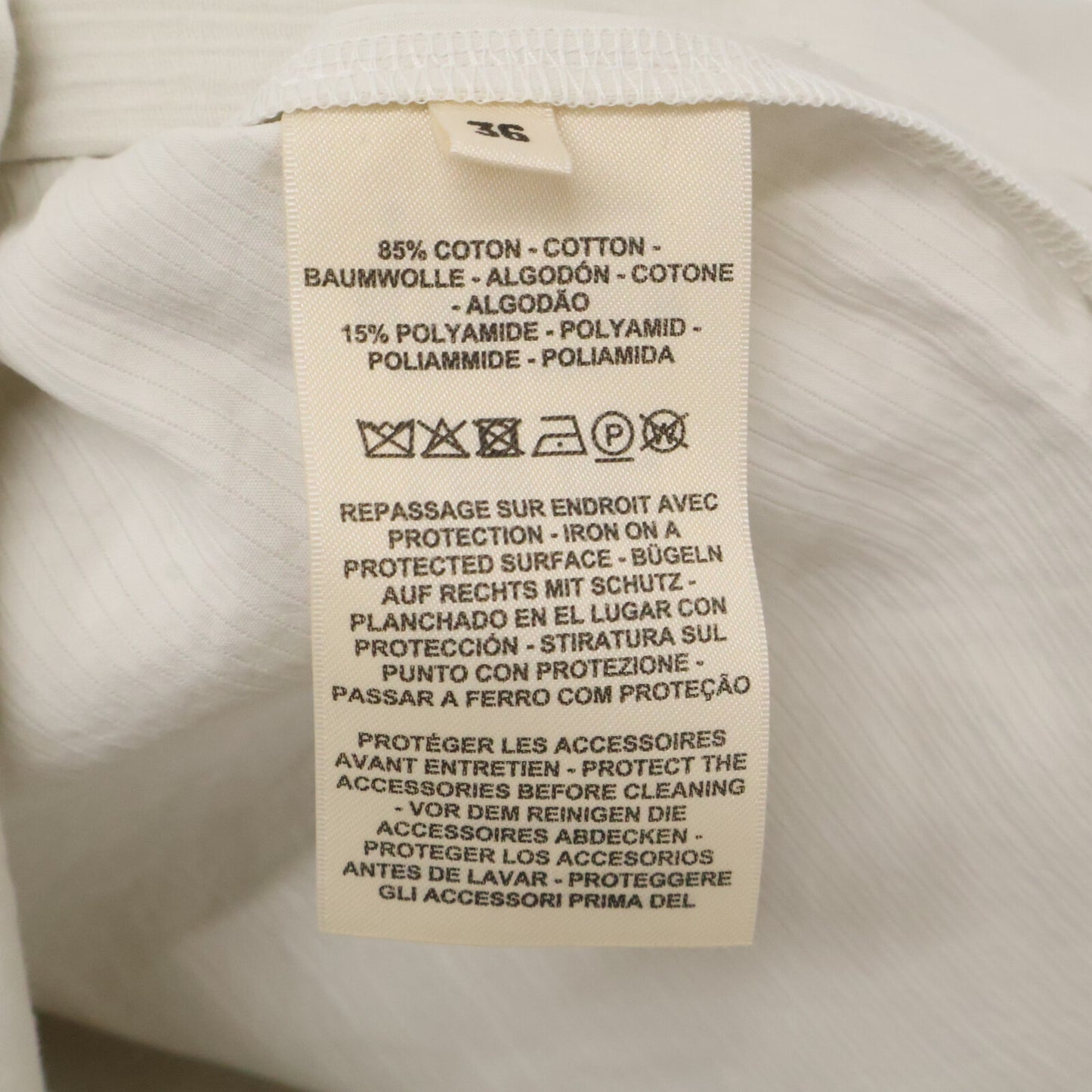 HERMES Hermes New Condition Domestic Regular 24SS 4E3528DO Cotton x Nylon Chaine d'Ancre Button Belted Shirt Dress