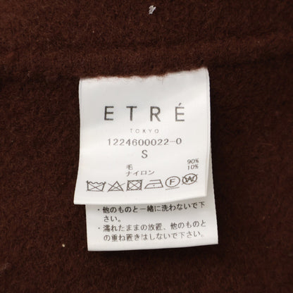 ETRE TOKYO エトレトウキョウ 1224600022-0 ブラウン Super110ウールリバーコクーンコート コート