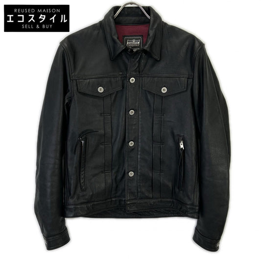 KADOYA カドヤ ブラック DT-LEATHER JAC シングルライダースジャケット ジャケット