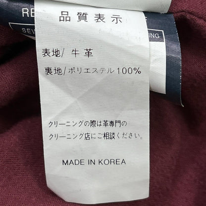 KADOYA 卡多屋 黑色 DT-LEATHER JAC 单排扣机车夹克 L码 男士