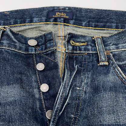 POLO RALPH LAUREN POLO 拉夫劳伦 【国内正品】710757394001 破洞拼接纽扣门襟牛仔裤 下装 29 男款