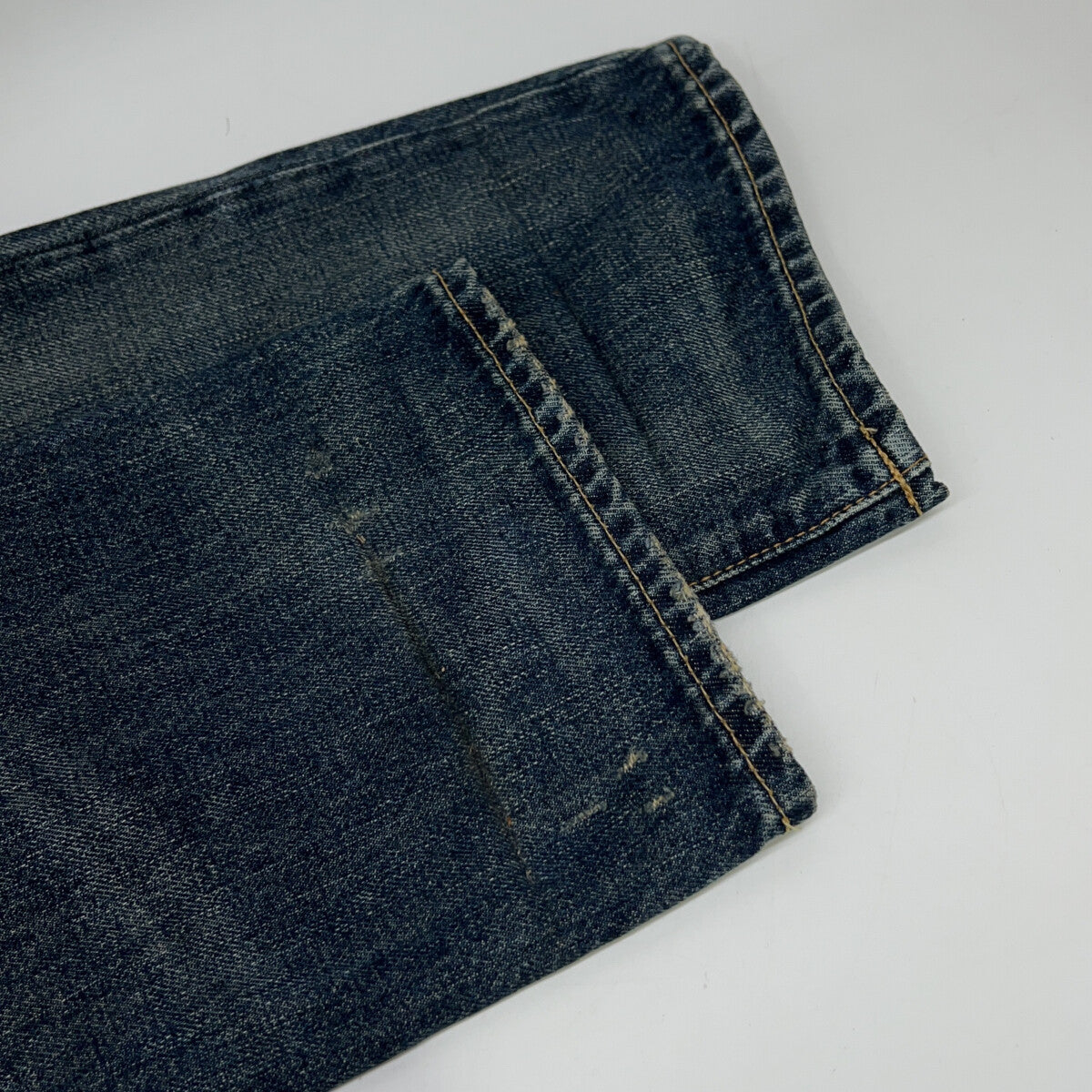 POLO RALPH LAUREN 马球拉尔夫劳伦 【国内正品】710757394001 做旧破洞补丁纽扣式牛仔裤 裤装