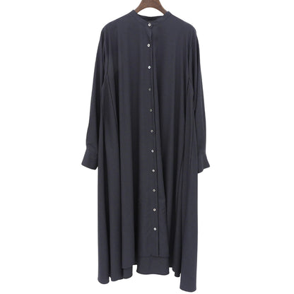 mizuiro ind ミズイロ インド L/S フレアワンピース レディース チャコールグレー ワンピース