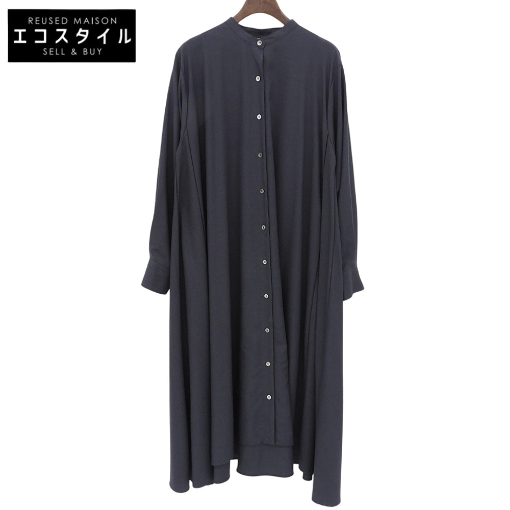 mizuiro ind ミズイロ インド L/S フレアワンピース レディース チャコールグレー ワンピース