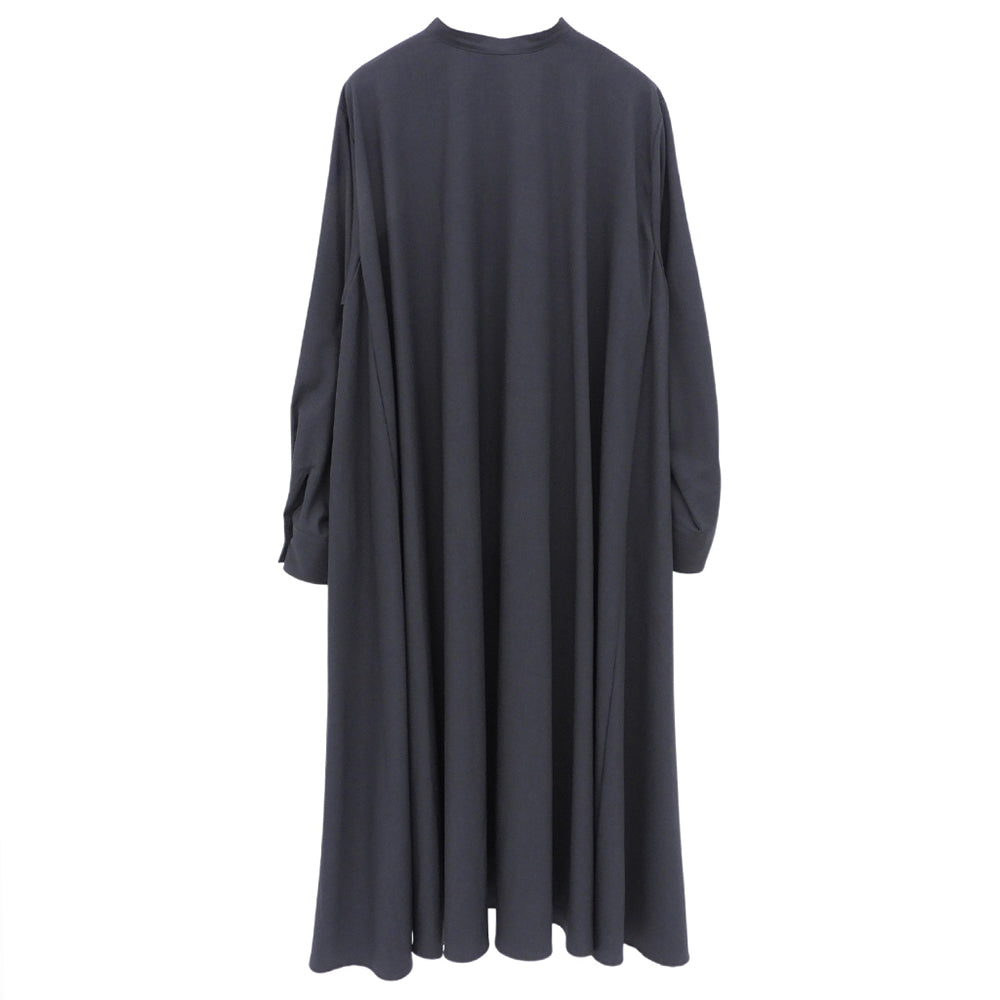 mizuiro ind ミズイロ インド L/S フレアワンピース レディース チャコールグレー ワンピース