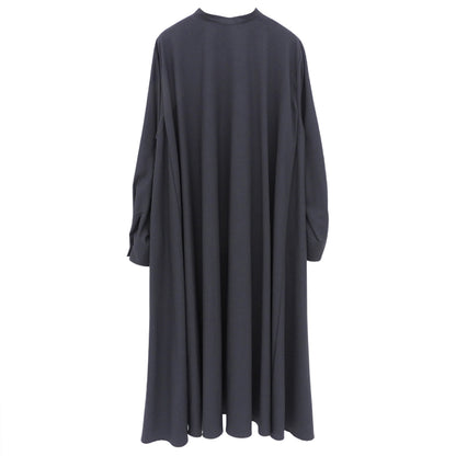 mizuiro ind ミズイロ インド L/S フレアワンピース レディース チャコールグレー ワンピース