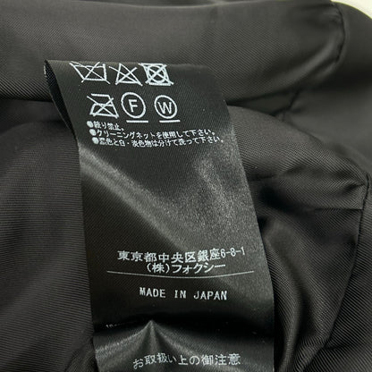 FOXEY フォクシー 42164 ブラック トリアセテート混 ベルフレアパッファージャケット ジャケット