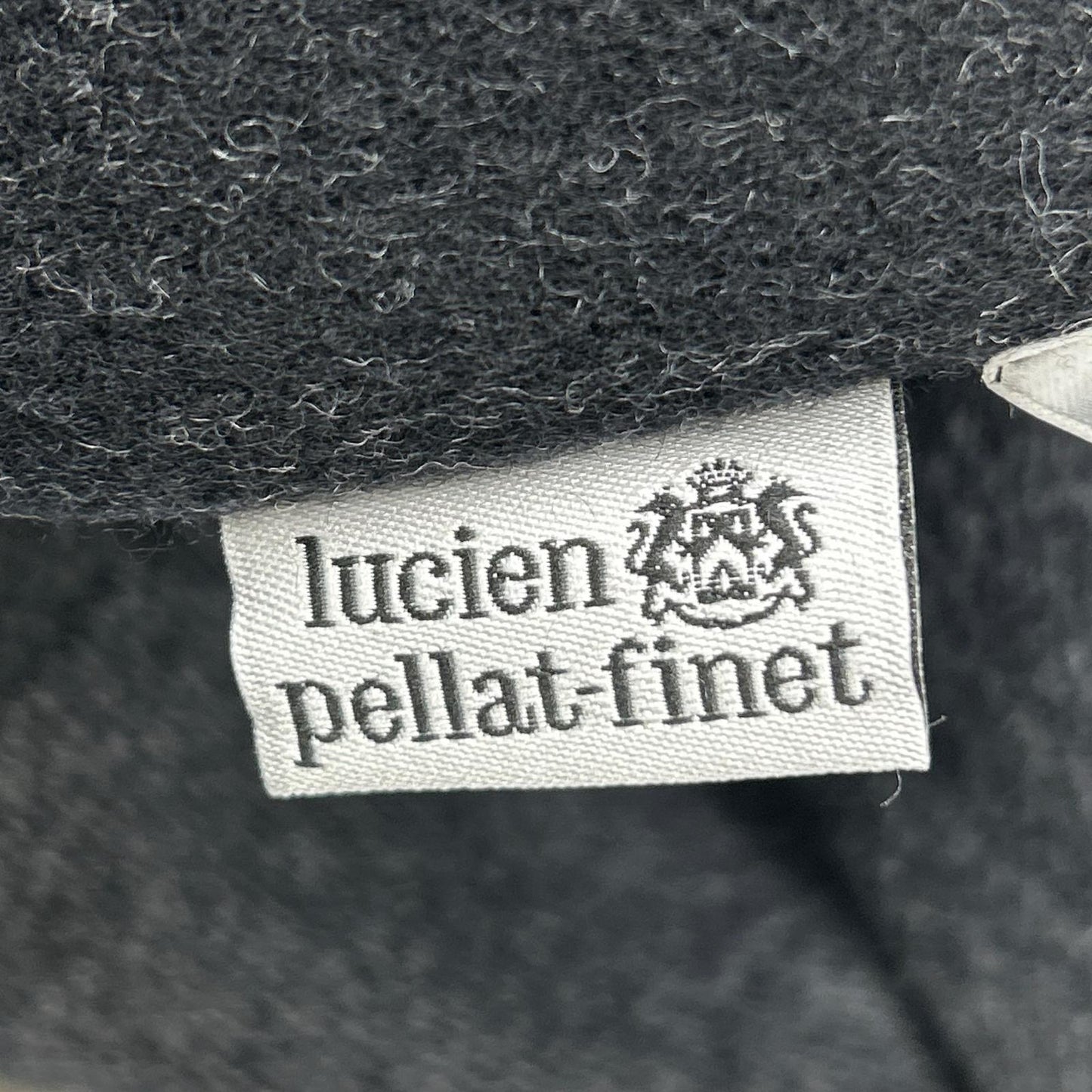 lucien pellat-finet ルシアンペラフィネ ブラック×チャコール ウール混リバーシブル コート コート