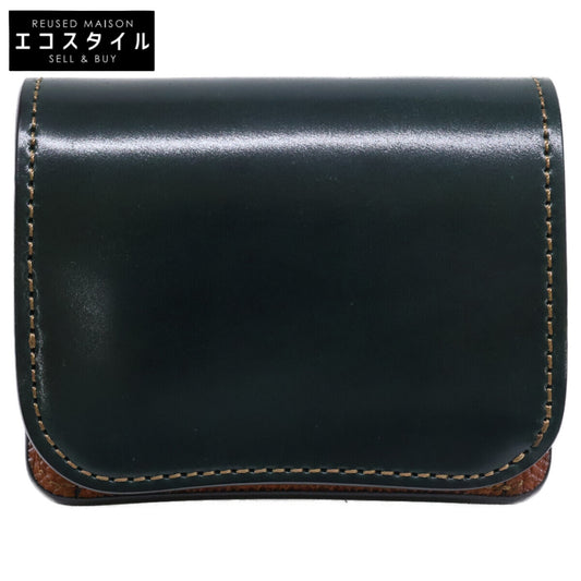 WILDSWANS Wild Swans 【准新品/直营店限定】CSS-PALM/HC/GRNxESD/CAM PALM 马臀皮/压纹马鞍皮 迷你钱包 短款钱包（带零钱包）