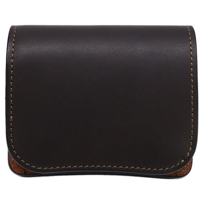 WILDSWANS 【Like New / Limited Edition from Direct Store】 CSS-PALM/NOV/EBExESD/CAM Palm Novonappa Calf/Embossed Saddle Pull-Up Mini Wallet Bi-fold Wallet (with coin purse) Men's