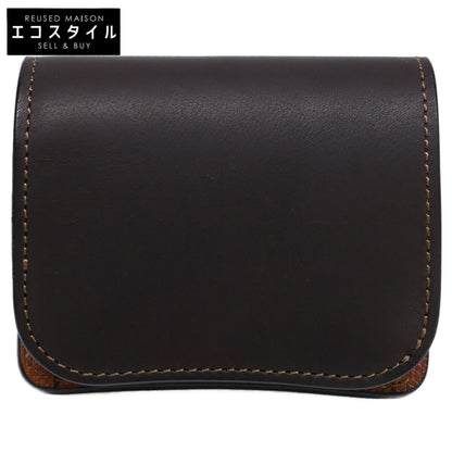 WILDSWANS 【Like New / Limited Edition from Direct Store】 CSS-PALM/NOV/EBExESD/CAM Palm Novonappa Calf/Embossed Saddle Pull-Up Mini Wallet Bi-fold Wallet (with coin purse) Men's
