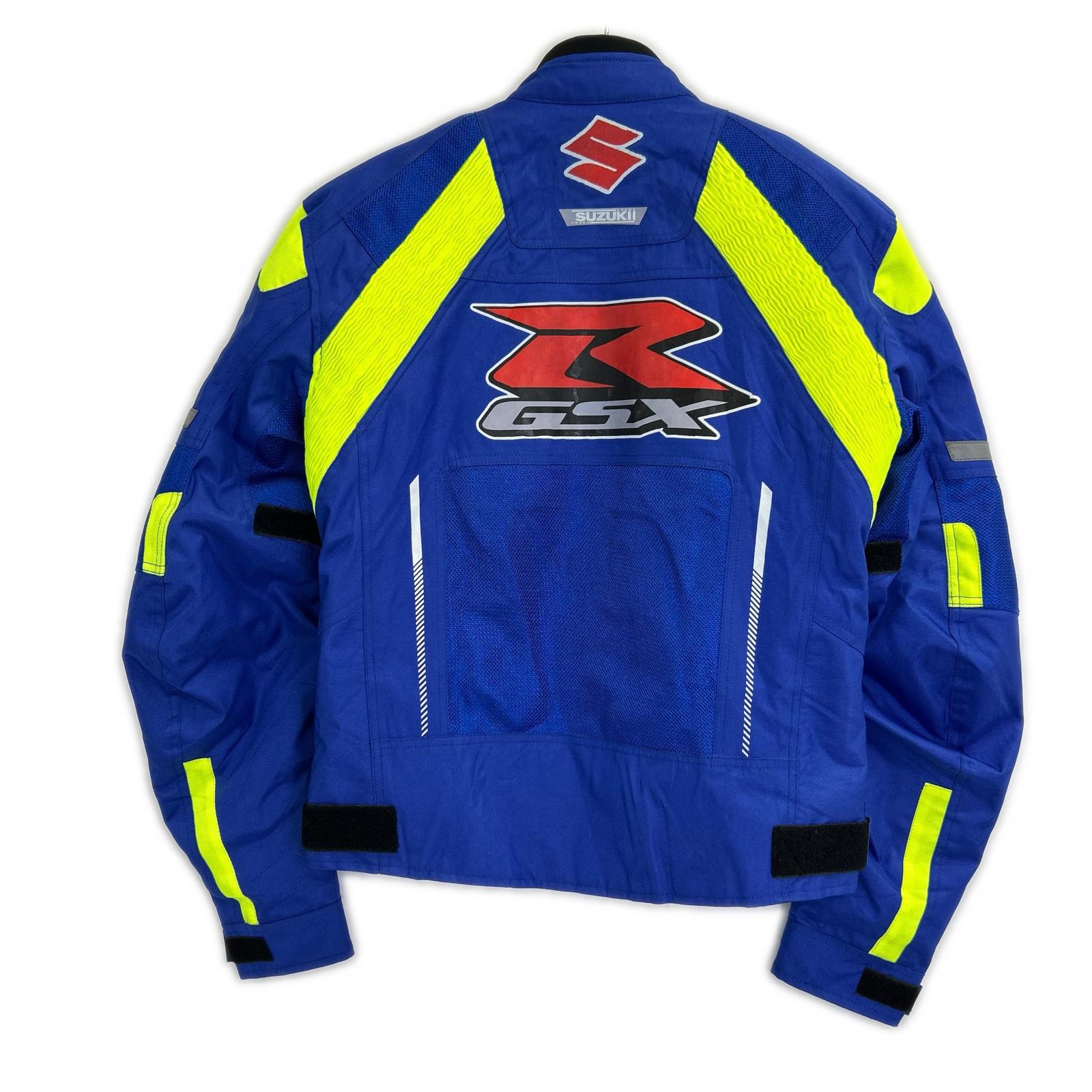 【SUZUKI】GSX 蓝色赛车夹克 男士夹克