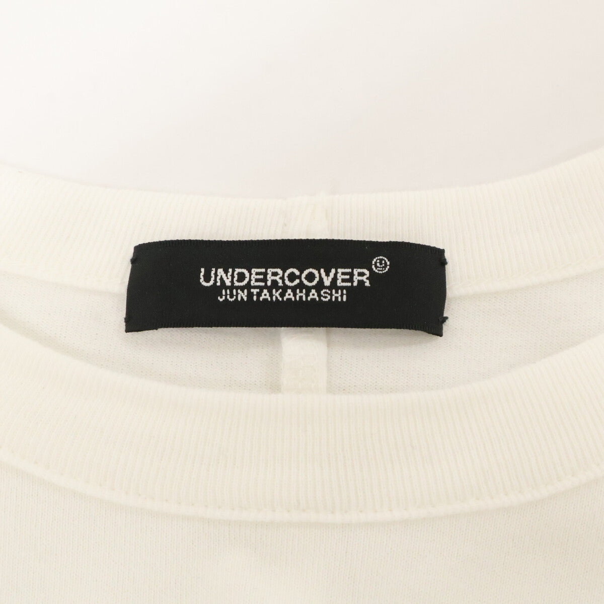 UNDERCOVER 24AW White Lace-paneled Short Sleeve Cut-sew Top