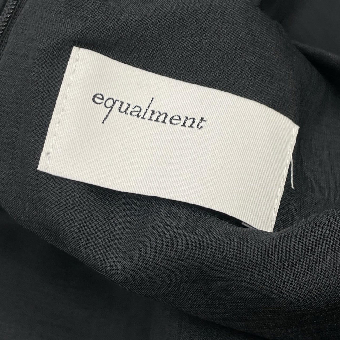 equalment イコールメント EM-0100724-01 ブラック ノースリーブ ジェラシードレス ワンピース
