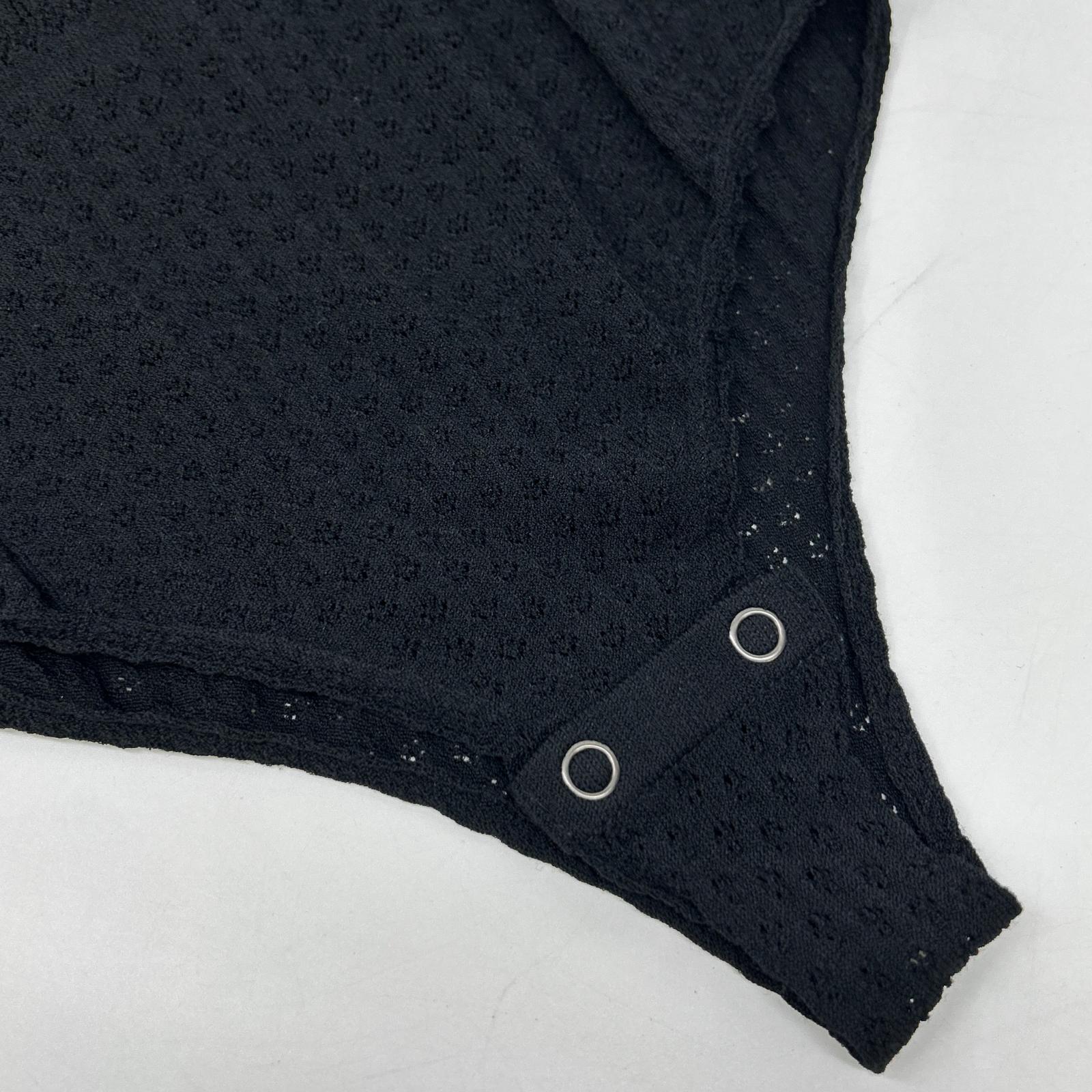 FETICO フェティコ FTC252-0716 ブラック STRETCH LACE KNIT BODYSUIT トップス