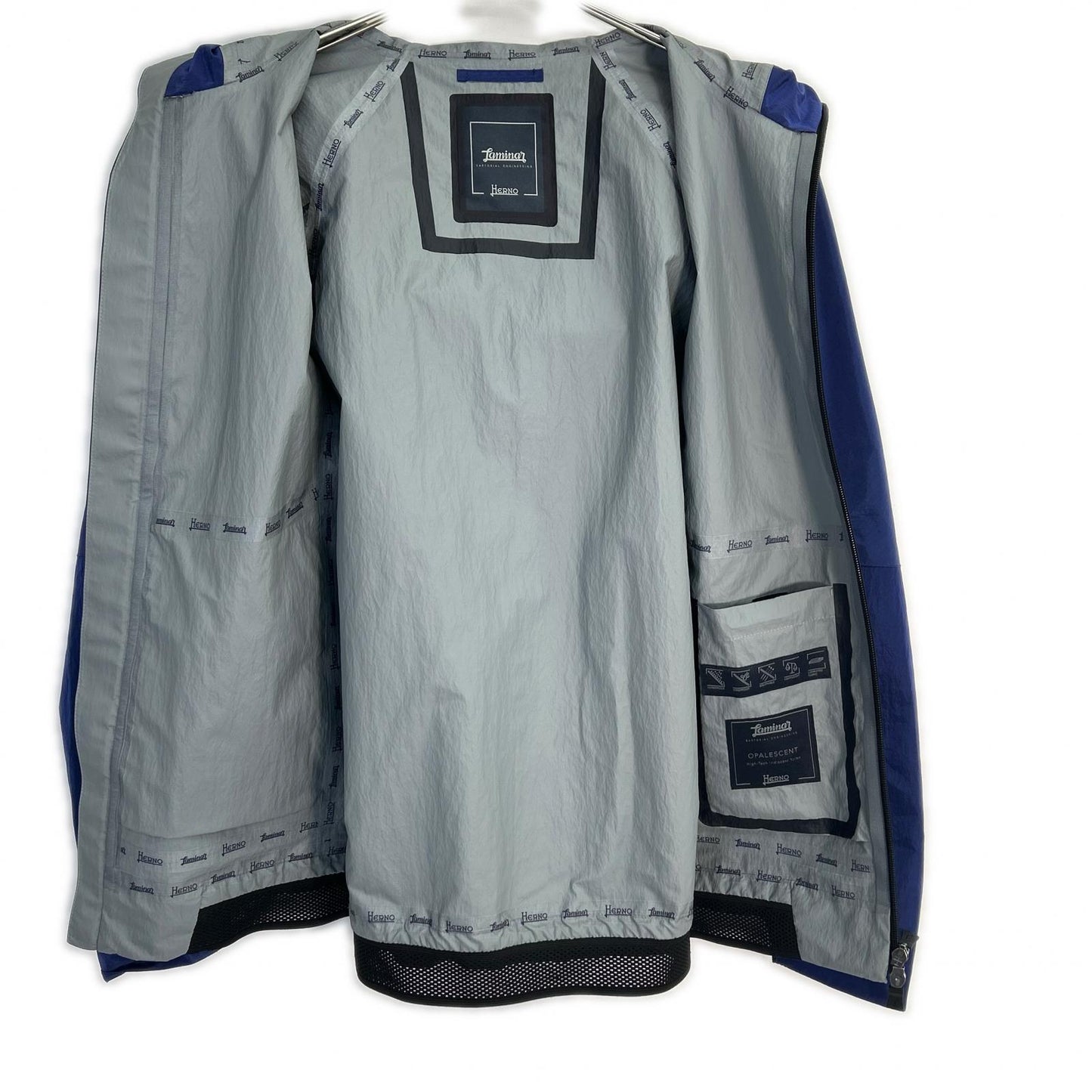 HERNO GI00082UL-12378 Laminar Nylon Waterproof Hooded Zip Jacket